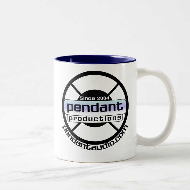 Hängende Logo-Tasse Zweifarbige Tasse (Rechts)