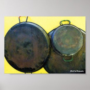 Hängende Paella-Gerichte Poster