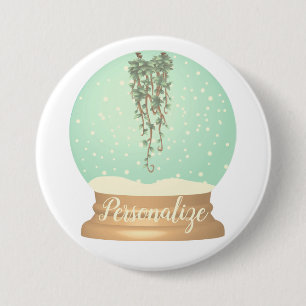 Hängende Pflanzen-Schneekugel einzigartige wunderl Button