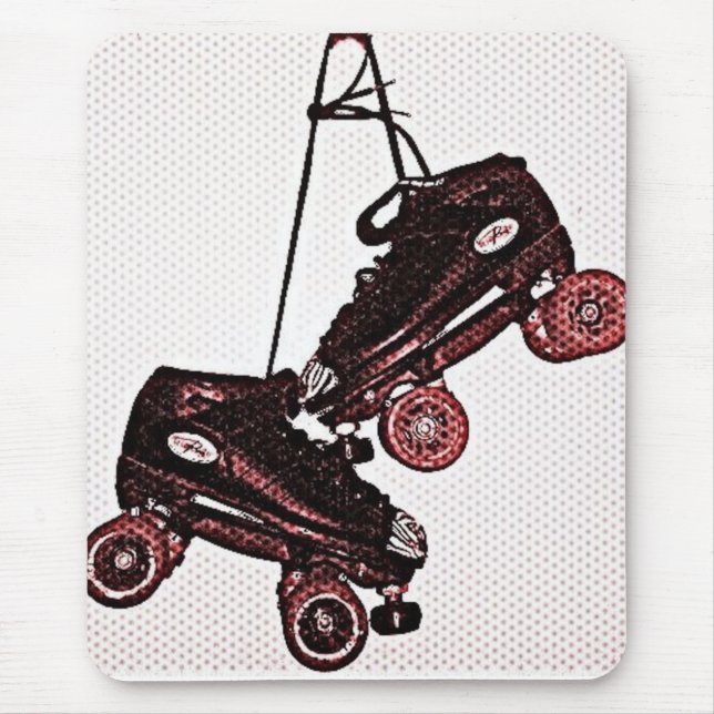 Hängende Skate-Pop-Kunst betitelte Mausunterlage Mousepad (Vorne)