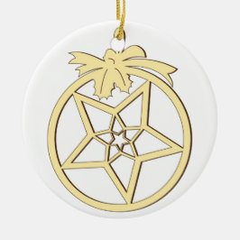 Hängende Weihnachtsdekoration Keramik Ornament