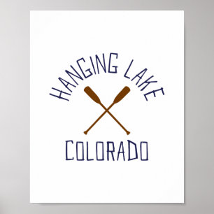 Hängender See Colorado Outdoor Vintage Poster