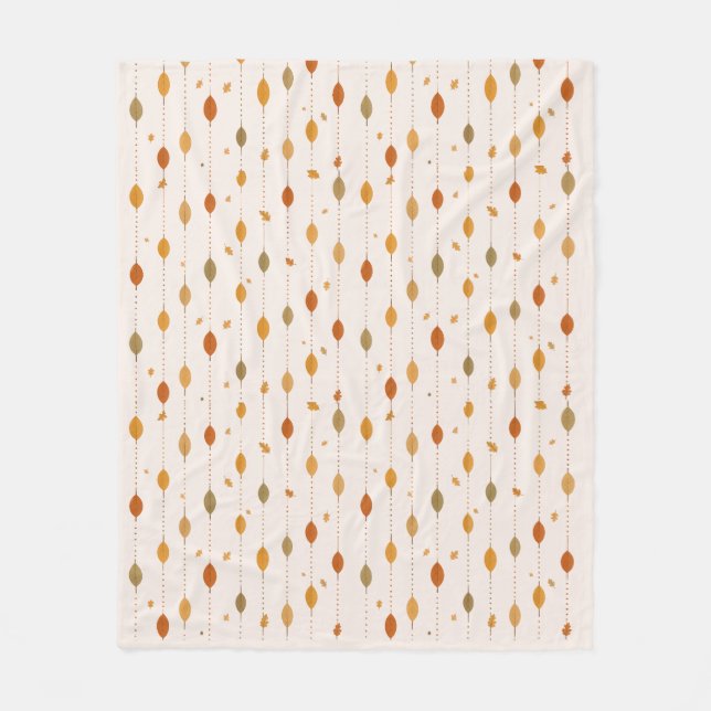Hängendes Herbstlaub Muster Fleece-Decke Fleecedecke (Vorderseite)