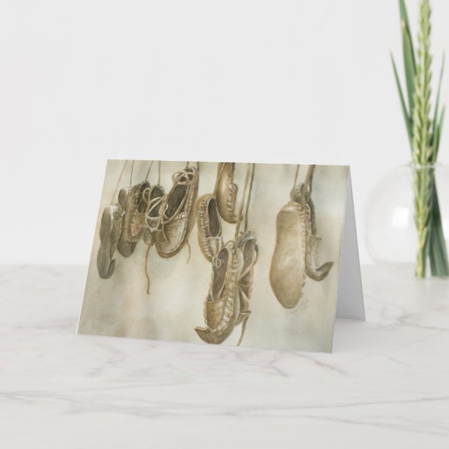 Hängendes Opanci Feiertagskarte (Vorderseite)