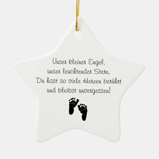 Hängeornament Sternenkinder Keramikornament (Vorne)