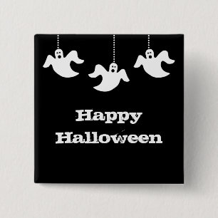 Hanggeister Halloween Button, schwarz Button