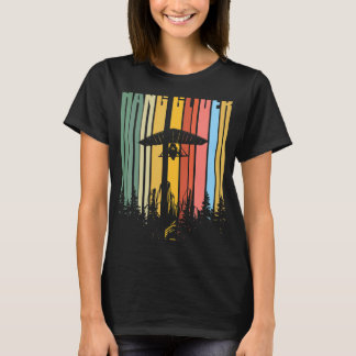 Hanggleitpilot Vintage-Sonnenuntergang-Hanggleite T-Shirt