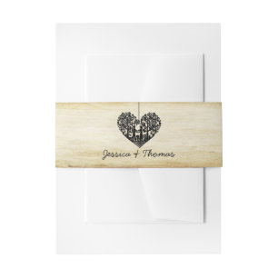 Hangherz Tree Vintage Wedding Collection Einladungsbanderole