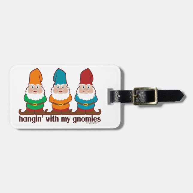 Hangin mit meinem Gnomies Gepäckanhänger (Vorderseite horizontal)