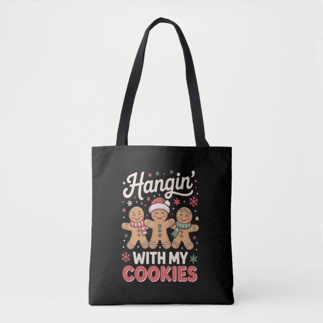 Hangin mit meinen Cookies Gingerbread Xmas Lehrer Tasche (Vorderseite)