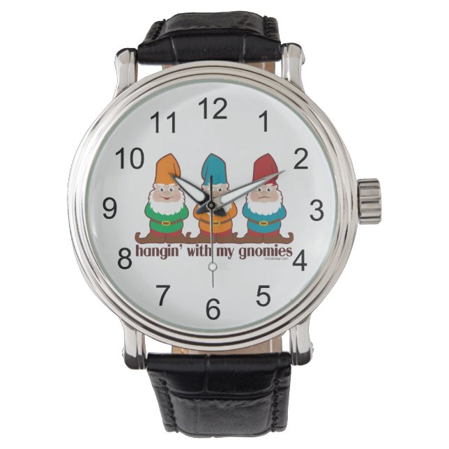 Hangin' mit meinen Gnomen Armbanduhr (Vorderseite)