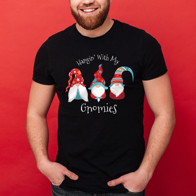 Hangin mit meinen Gnomies Funny Modern Holiday Nor T-Shirt (Von Creator hochgeladen)