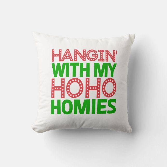Hangin mit Weihnachten Kissen (Vorderseite)