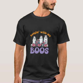 Hangin With My Boos Halloween Ghost Nurse T-Shirt
