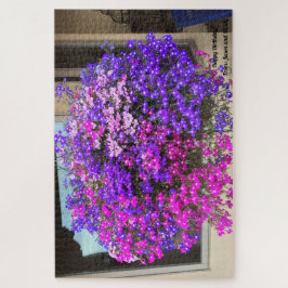 Hanging Basket Pink Purple Blumen Geburtstagsgesch