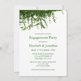 Hanging Ivy Greenery Engagement Party Einladung