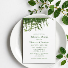 Hanging Ivy Greenery Probe Dinner Einladung