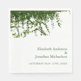 Hanging Ivy Greenery Wedding Serviette