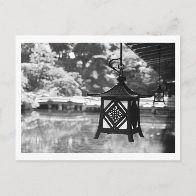 Hanging Lanterns: Sankei-en Garden, Japan Postcard Postkarte (Vorderseite)