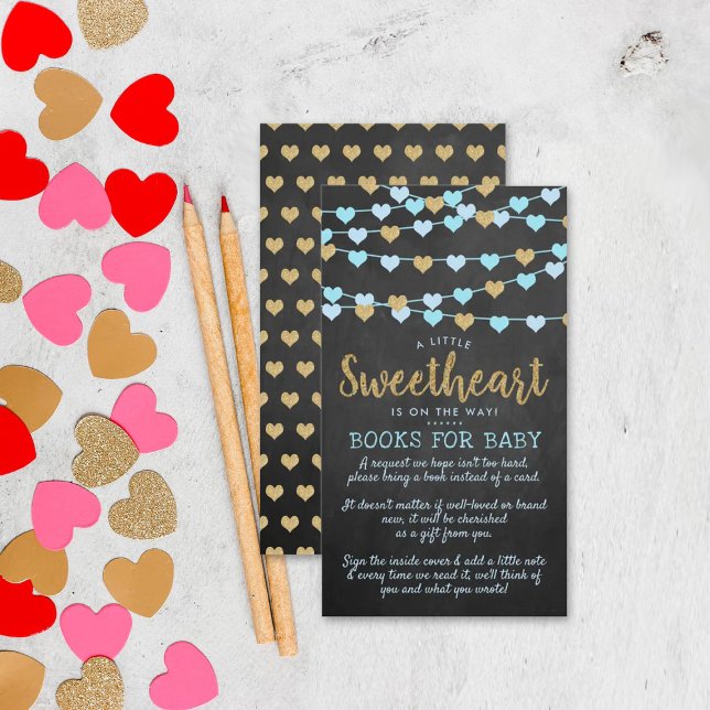 Hanging Liebe Herz Kleine Sweetheart Baby Dusche Begleitkarte (Von Creator hochgeladen)