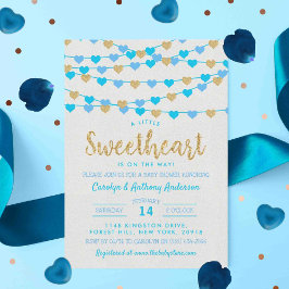 Hanging Liebe Herz Kleine Sweetheart Baby Dusche Einladung