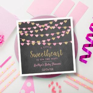 Hanging Liebe Herz Kleine Sweetheart Baby Dusche Serviette