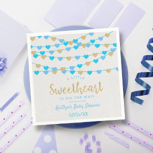 Hanging Liebe Herz Kleine Sweetheart Baby Dusche Serviette