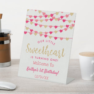Hanging Liebe Herzlich Willkommen bei Sweetheart G Sockelschild