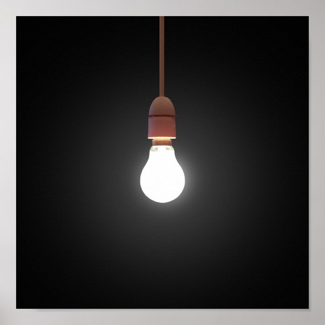Hanging Lightbulb Poster (Vorne)