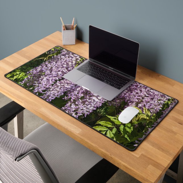 Hanging Lila Wisteria Floral Schreibtischunterlage (Büro 2)