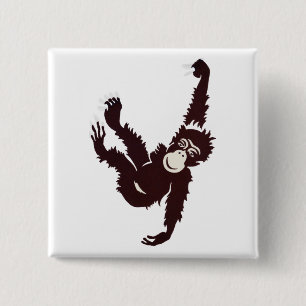 Hanging Monkey Button