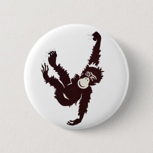 Hanging Monkey Button