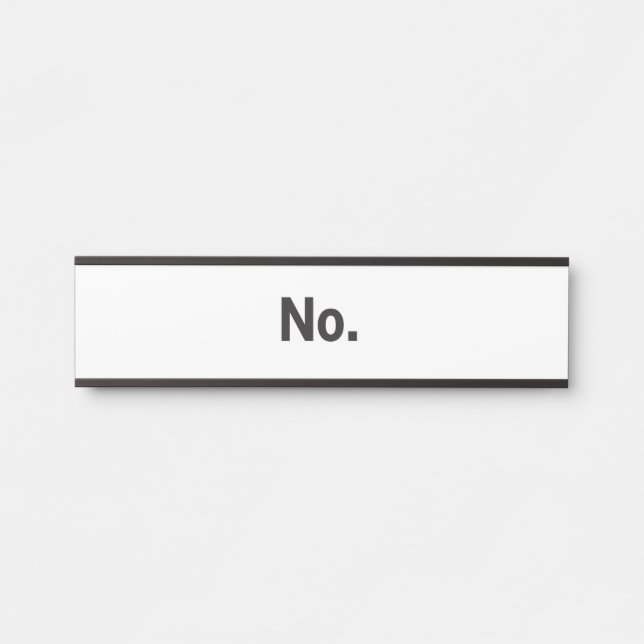 Hanging Name Plate: No. Türschild (Vorderseite )