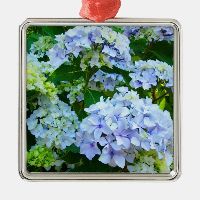 Hanging Ornament Blue Hydrangea Blume (Vorne)