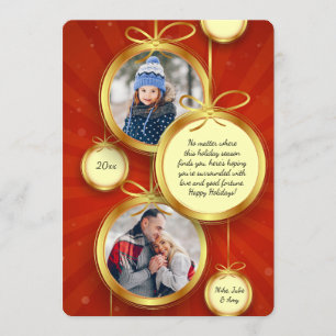 Hanging Ornaments Foto Einladung