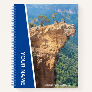 Hanging Rock, Blue Mountains Australia, Blue Notizbuch