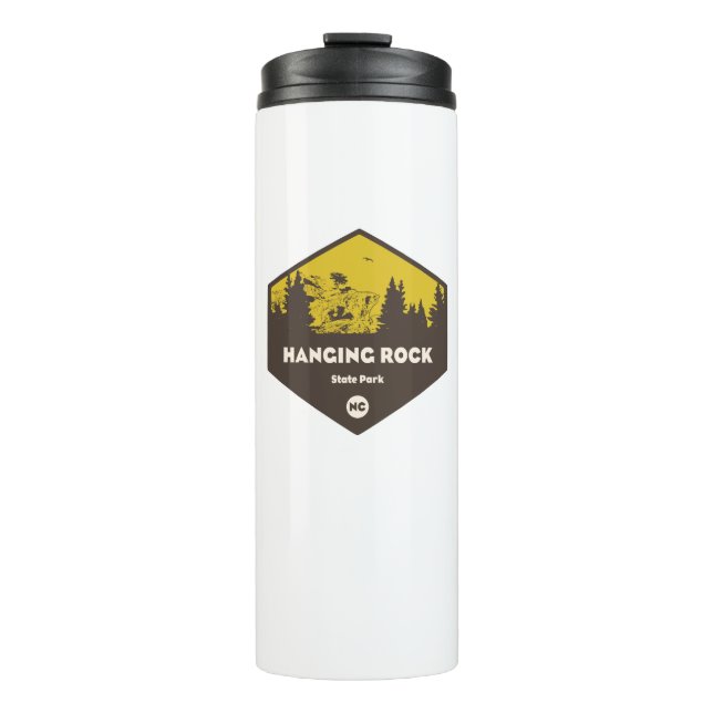 Hanging Rock Staat Park, North Carolina Thermosbecher (Vorderseite)
