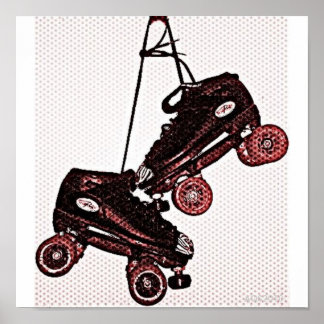 Hanging Skate Pop Art Dubbed Poster