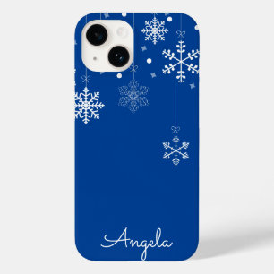 Hanging Snowflakes Blue Unique Name iPhone 14 Fall Case-Mate iPhone 14 Hülle