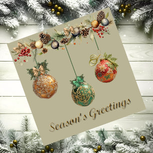 Hanging Spitzen Weihnachtsbälle Magnetic Card Magnetkarte