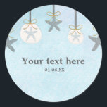 Hanging Starfish & Sand Dollar Beach Stickers<br><div class="desc">Hanging Starfish & Sand Dollar Beach Stickers. Der Aufkleber kann auf Gefälligkeiten,  Bonbons,  Lollipops,  Umschläge und vieles mehr verwendet werden. Matching-Elemente verfügbar.</div>