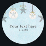 Hanging Starfish & Sand Dollar Beach Stickers<br><div class="desc">Hanging Starfish & Sand Dollar Beach Stickers. Der Aufkleber kann auf Gefälligkeiten, Bonbons, Lollipops, Umschläge und vieles mehr verwendet werden. Matching-Elemente verfügbar.</div>