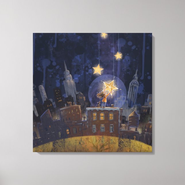 Hanging Stars Art Matte Leinwanddruck (Vorderseite)