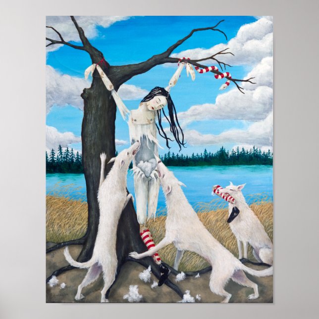 "Hanging" von Christiane Cegavske Poster (Vorne)