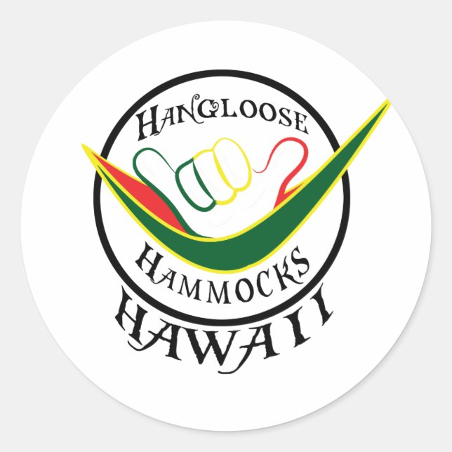 HANGLOOSE HAMMOCK HAWAII- SCHAKA STICKER (Vorderseite)