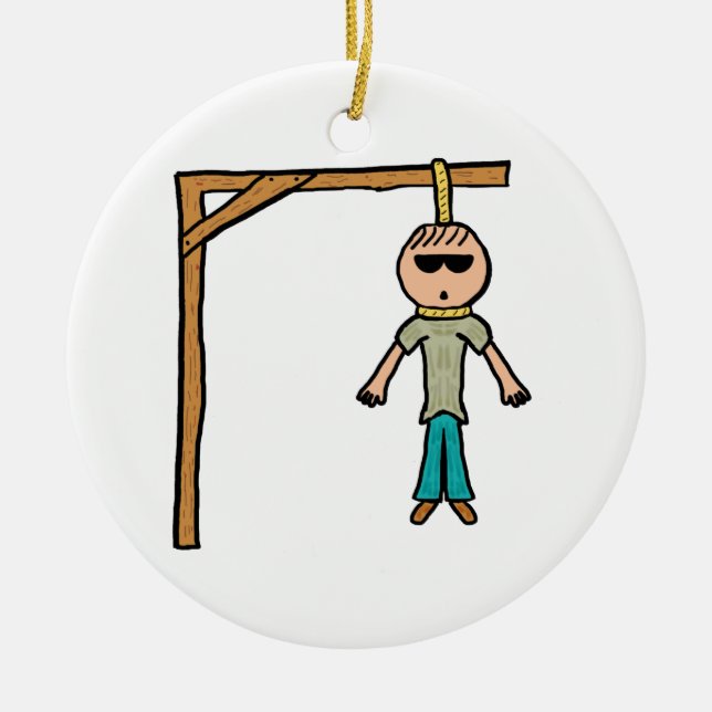 Hangman Keramik Ornament (Vorne)
