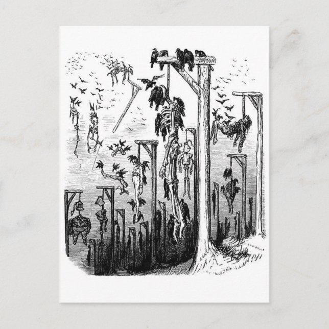 Hangmans Feste Postkarte (Vorderseite)