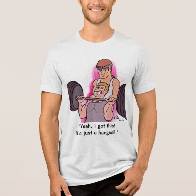 Hangnail Men Tri-Blend Shirt (Vorderseite)