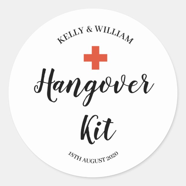 Hangover Kit Sticker (Vorderseite)