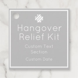 Hangover Relief Kit Geschenkanhänger